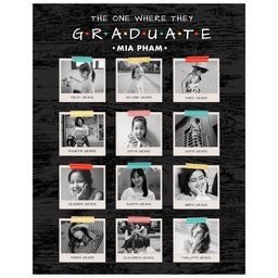 Same Day Poster, 11x14, Matte Photo Paper with Grad Through The Years design