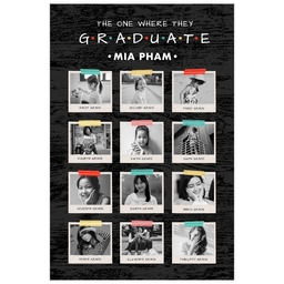 Poster, 12x18, Matte Photo Paper with Grad Through The Years design