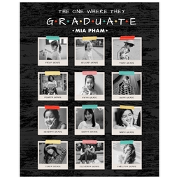 Poster, 16x20, Matte Photo Paper with Grad Through The Years design
