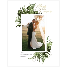 Same Day Poster, 16x20, Matte Photo Paper with Micro Wedding design