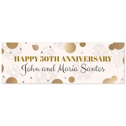 2x6 Same-Day Photo Banner with Anniversary Dots design