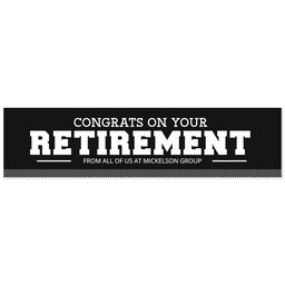 2x8 Photo Banner with Bold Retirement design