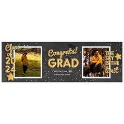 2x6 Same-Day Photo Banner with conGRADulations design