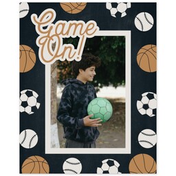 Poster, 16x20, Matte Photo Paper with Game Set Go design