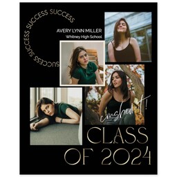 Poster, 16x20, Matte Photo Paper with Senior Of The Year design