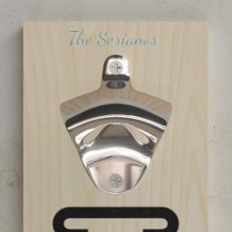 Thumbnail for Wall Mounted Bottle Opener with Cheers For Beer design 2