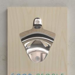 Thumbnail for Wall Mounted Bottle Opener with Good People design 2