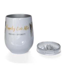Thumbnail for Stainless Steel Wine Tumbler with Happily Ever After design 3