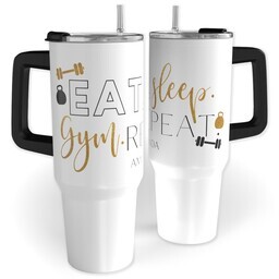 40oz Travel Tumbler with Work Regime design