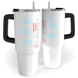 40oz Travel Tumbler with Inspire Dreams design