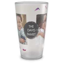 Personalized Pint Glass with Japanese Garden design