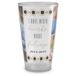 Personalized Pint Glass with Pour Me Another design