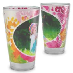 Thumbnail for Personalized Pint Glass with Spring's Bouquet design 2