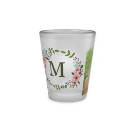 Thumbnail for Shot Glass with Floral Wreath design 1