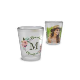 Thumbnail for Shot Glass with Floral Wreath design 2