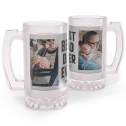 Thumbnail for Personalized Beer Stein with Best Dad Simple design 1