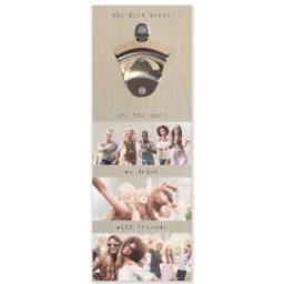 Thumbnail for Wall Mounted Bottle Opener with Drink With Friends design 1