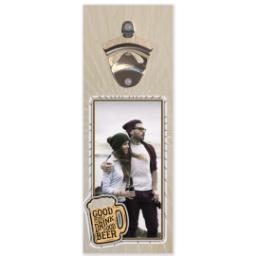 Thumbnail for Wall Mounted Bottle Opener with Good People Drink Good Beer design 1