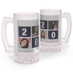 Thumbnail for Personalized Beer Stein with Grad Block design 1
