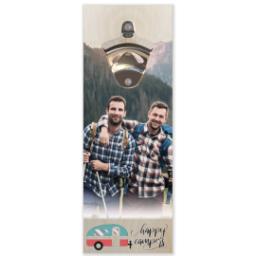 Thumbnail for Wall Mounted Bottle Opener with Happy Camper design 1