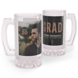 Thumbnail for Personalized Beer Stein with Hipster Grad design 1
