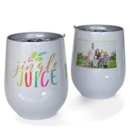 Thumbnail for Personalized Wine Tumbler with Jingle Juice design 1
