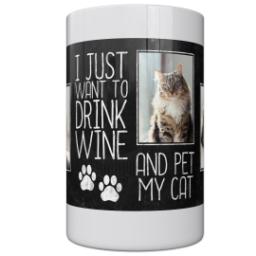 Thumbnail for Wine Bottle Chiller with Pet My Cat design 1