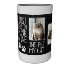 Thumbnail for Wine Bottle Chiller with Pet My Cat design 3