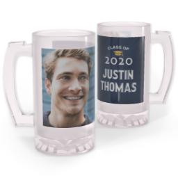 Thumbnail for Personalized Beer Stein with Preppy Grad design 1