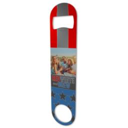 Thumbnail for Bottle Opener with Red White and Brew design 2
