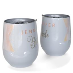 Thumbnail for Personalized Wine Tumbler with The Bride design 1