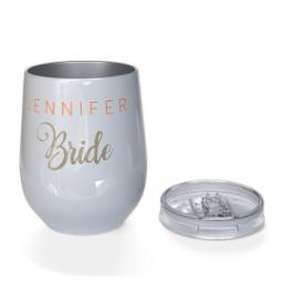 Thumbnail for Stainless Steel Wine Tumbler with The Bride design 3