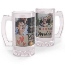 Personalized Beer Stein with We Love You Grandad design