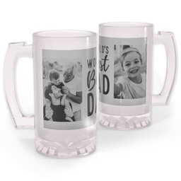 Personalized Beer Stein with World's Best Dad design