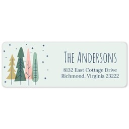 Address Label Sheet with Happy Holidays design