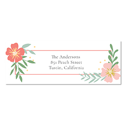 Address Label with Bountiful Bouquet design
