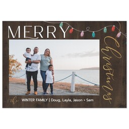 3.5x5 1 Hour Postcard with Bright and Merry design