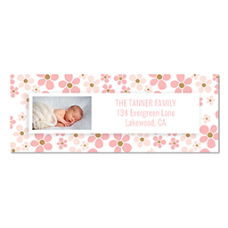 Address Label with Delightful Pinks design