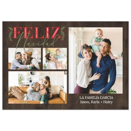 3.5x5 1 Hour Postcard with Feliz Navidad design