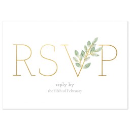 3.5x5 1 Hour Postcard with Geometric Branches RSVP design