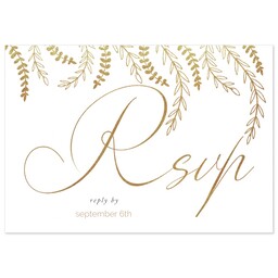 3.5x5 1 Hour Postcard with Golden Branches RSVP design