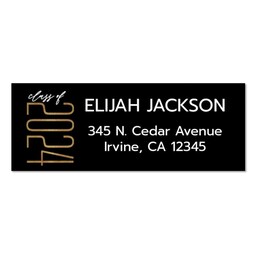 Address Label with Graceful and Bold design