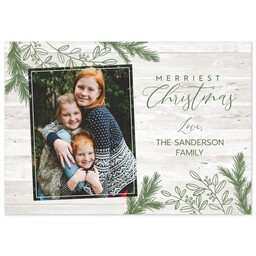 3.5x5 1 Hour Postcard with Leafy Outline design