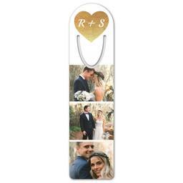 Bookmark with Monogrammed Love design