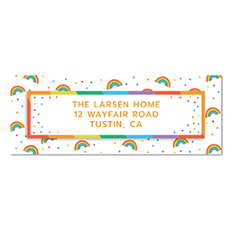 Address Label with Rainbow Rules design