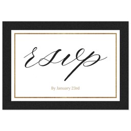 3.5x5 1 Hour Postcard with Scripty Wedding RSVP design