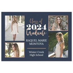 3.5x5 1 Hour Postcard with Spotlight Graduate Blue design