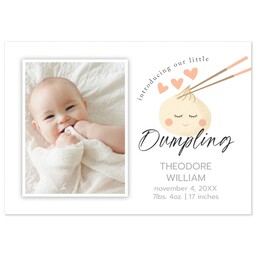 3.5x5 1 Hour Postcard with Sweet Dumpling design