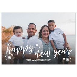 3.5x5 1 Hour Postcard with Whimsical New Year - Gold design