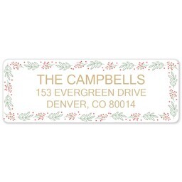 Address Label Sheet with Delicate Border design